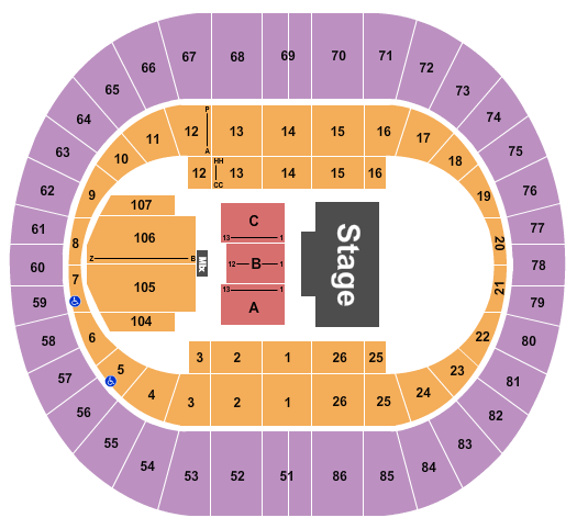 Portland Veterans Memorial Coliseum Seating Chart