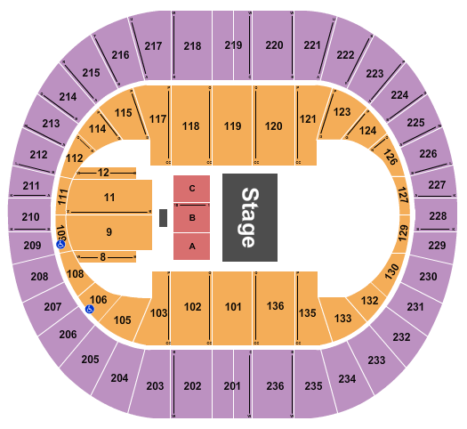 Portland Veterans Memorial Coliseum Seating Chart: Quarter House