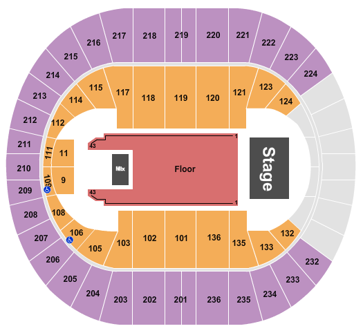 Portland Veterans Memorial Coliseum Seating Chart: Third Day