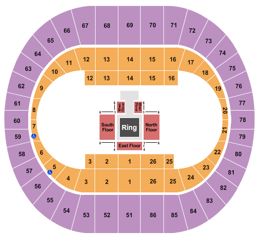 Corbin Arena Seating Chart Wwe