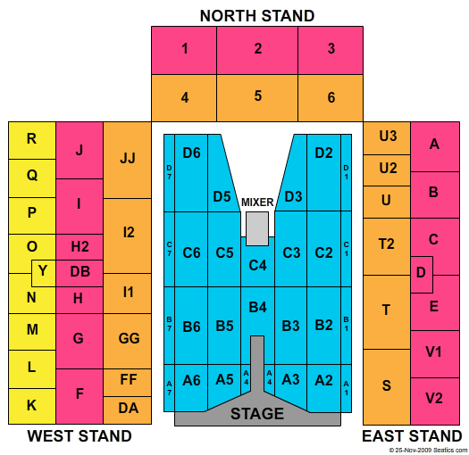 Portman Road Stadium Seating Chart: Pink