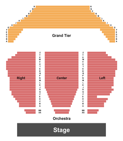 Potter Center Seating Chart: Endstage