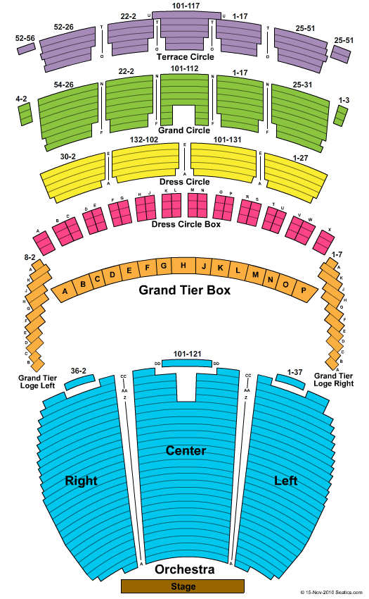 St. Louis Concert Tickets Seating Chart Powell Symphony Hall End