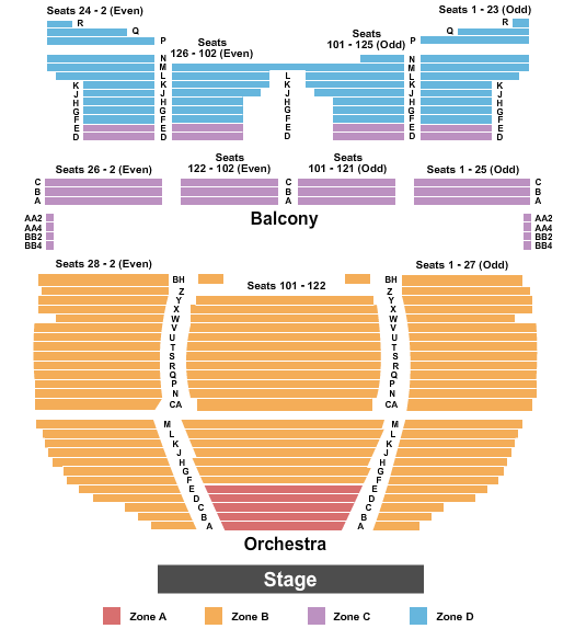 Powers Theater Seating Chart