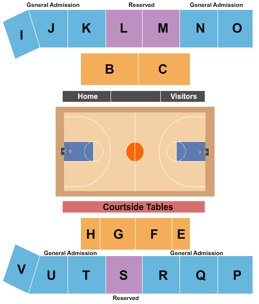 Prather Coliseum Seating Chart: Basketball