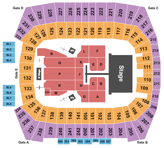 Pratt and Whitney Stadium At Rentschler Field Seating Chart: Post Malone