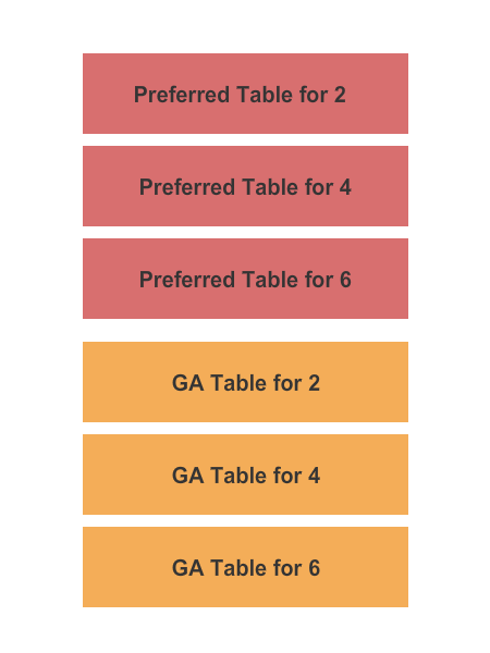 Hilarities 4th Street Theatre At Pickwick & Frolic Seating Chart: GA & Preferred Tables
