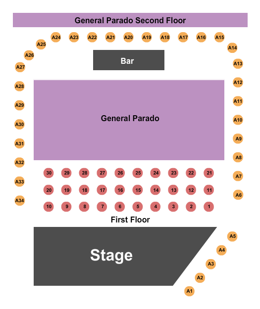 Premier Event Center - Charlotte Seating Chart: Endstage