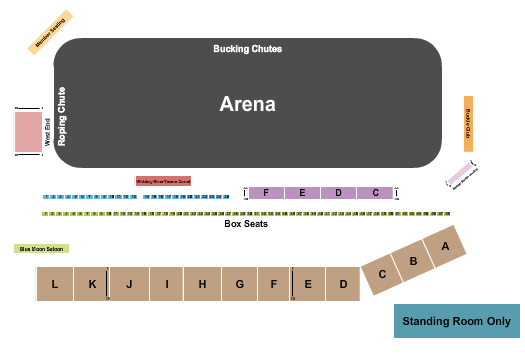 Prescott Frontier Days Seating Chart: Rodeo