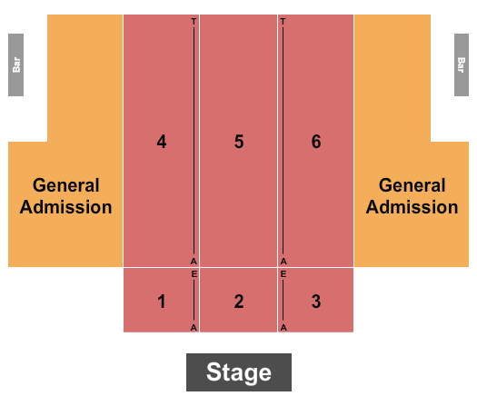 Primm Valley Event Center Seating Chart: Endstage with GA