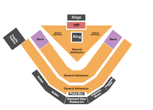 Prince Georges Stadium Seating Chart: Concert