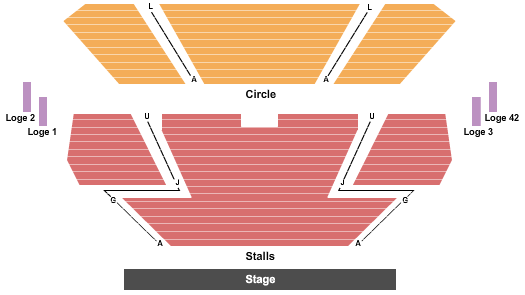 Prince of Wales Theatre Seating Chart: End Stage
