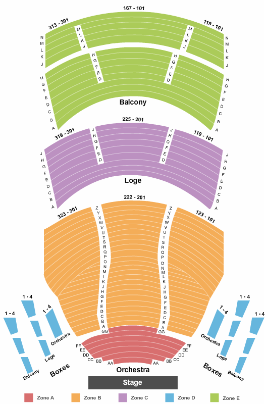 Procter & Gamble Hall at Aronoff Center Seating Chart