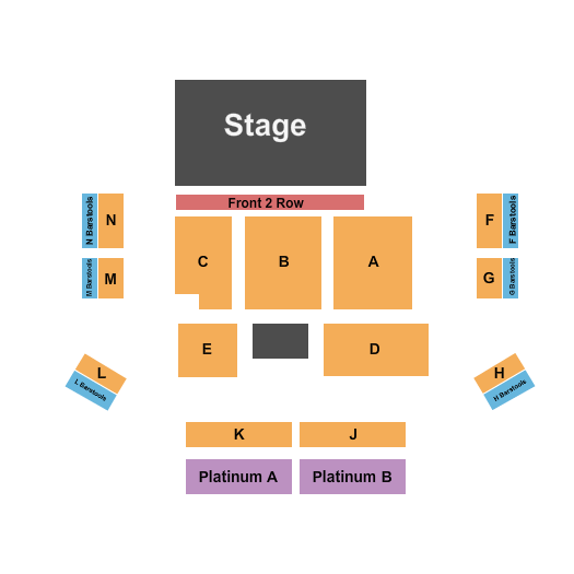 MegaCorp Pavilion Seating Chart: Endstage 3