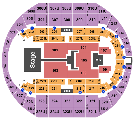 Propst Arena At the Von Braun Center Seating Chart: TobyMac