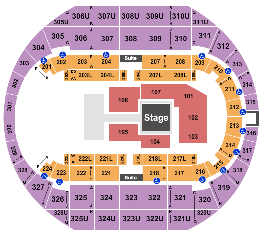 Propst Arena At the Von Braun Center Seating Chart: Wrestling - AEW