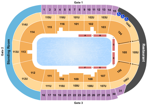 Prospera Place Seating Chart: Cirque du Soleil