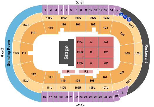 Prospera Place Seating Chart: Endstage 3