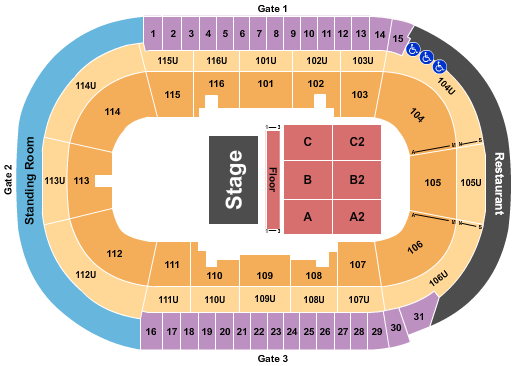 Prospera Place Seating Chart: Half House 4