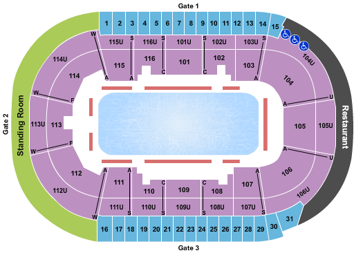 Prospera Place Seating Chart: Stars on Ice