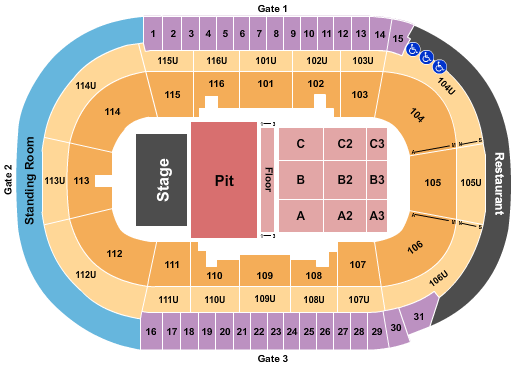 Prospera Place Seating Chart: The Offspring