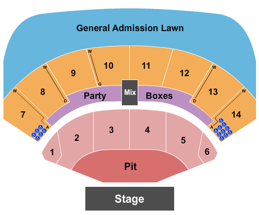 Azura Amphitheater Seating Chart: Endstage Pit 4