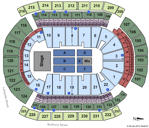 Prudential Center Seating Chart