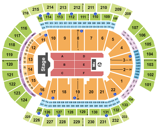 Prudential Center Seating Chart: Aventura