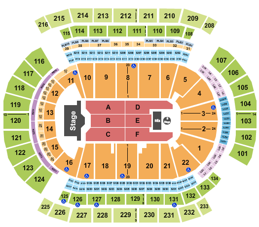 Prudential Center Seating Chart: Aventura