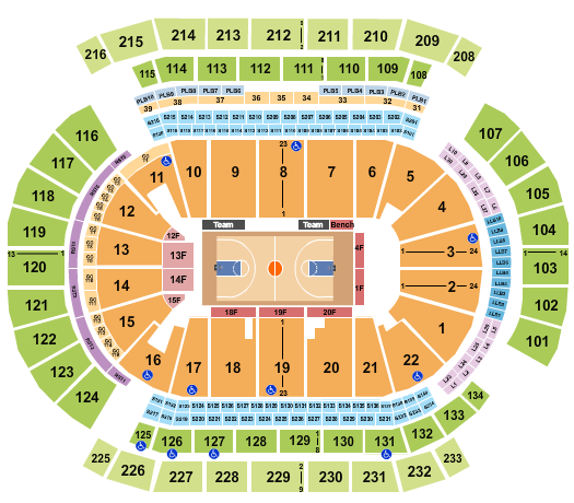 Prudential Center Seating Chart: Basketball - NCAA