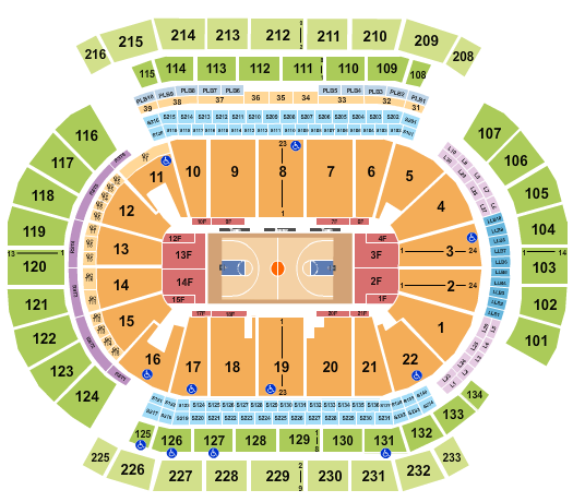 Prudential Center Seating Chart: Basketball - NCAA