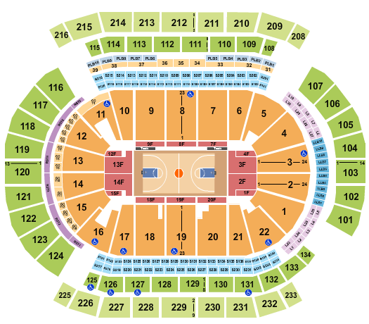Prudential Center Seating Chart: Basketball 2