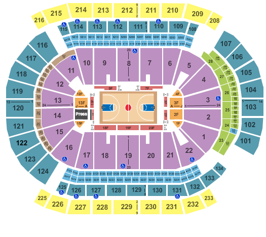 Maryland Terrapins Basketball Seating Chart