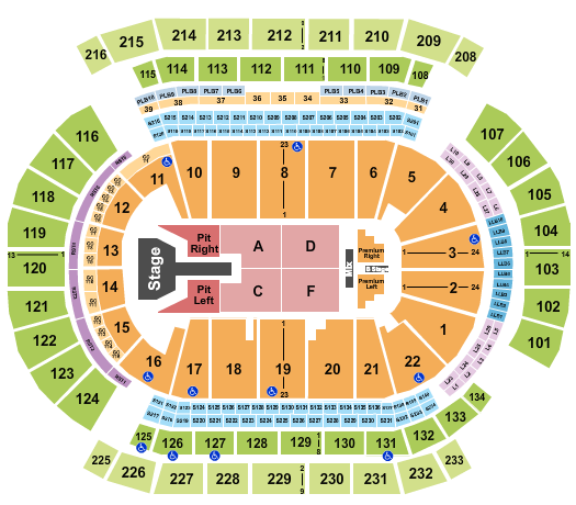 Prudential Center Seating Chart: Brandon Lake