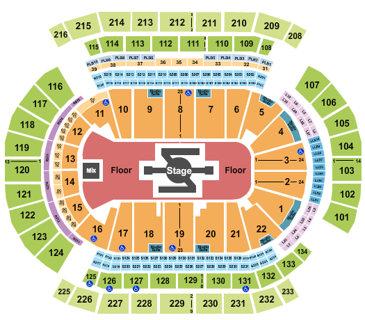 Prudential Center Seating Chart: Burna Boy
