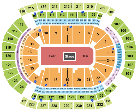 Prudential Center Seating Chart: Center Stage 2