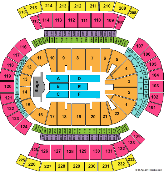 Prudential Center Seating Chart