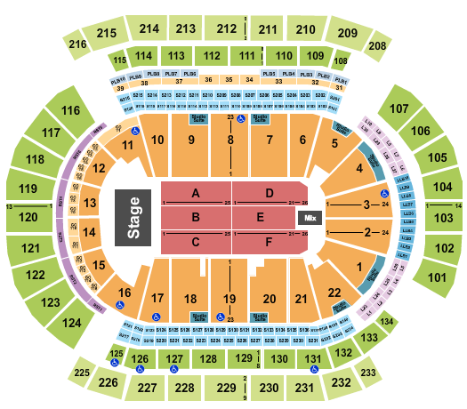 Prudential Center Seating Chart: Endstage 4