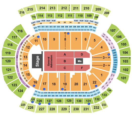 Prudential Center Seating Chart: Endstage GA Pit 3