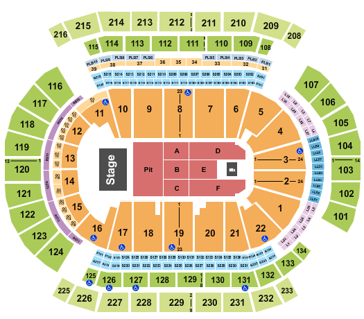 Prudential Center Seating Chart: Endstage Pit