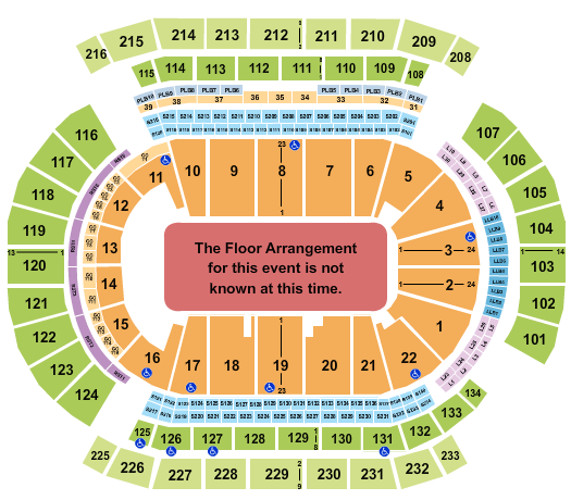 Prudential Center Seating Chart: Generic Floor