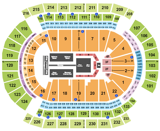 Prudential Center Seating Chart: Gold Over America