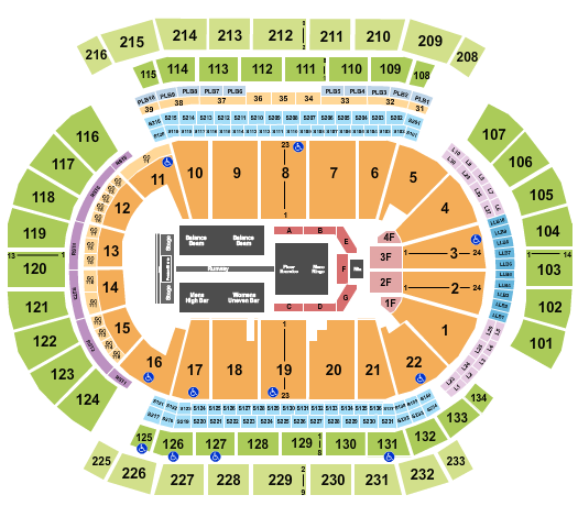 Prudential Center Seating Chart: Gold Over America