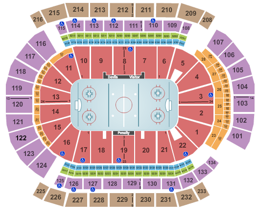 Prudential Center Map