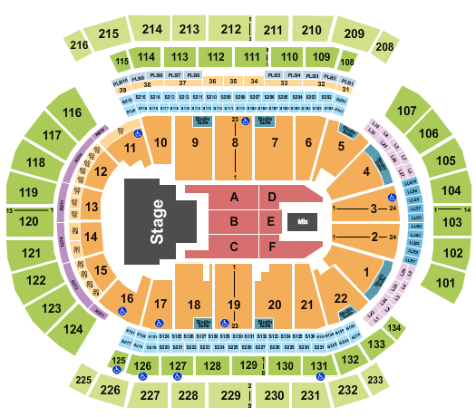 Prudential Center Seating Chart: I-dle