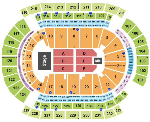 Prudential Center Seating Chart: Janet Jackson