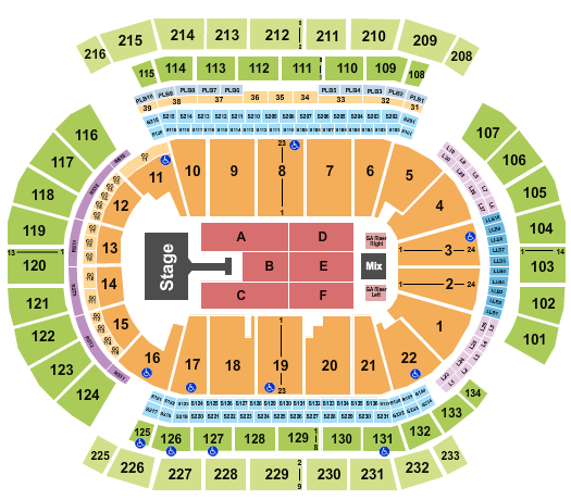 Prudential Center Seating Chart: Jonas Brothers
