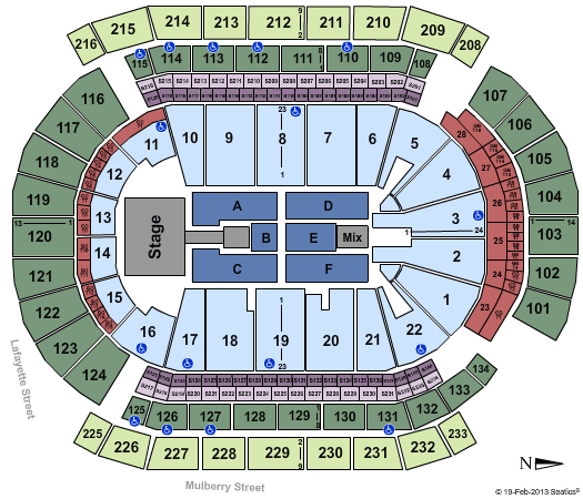 Prudential Center Seating Chart