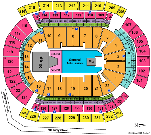 Prudential Center Seating Chart