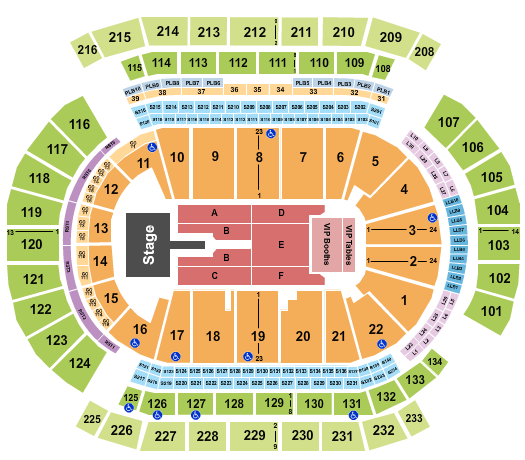 Prudential Center Seating Chart: Mary J. Blige